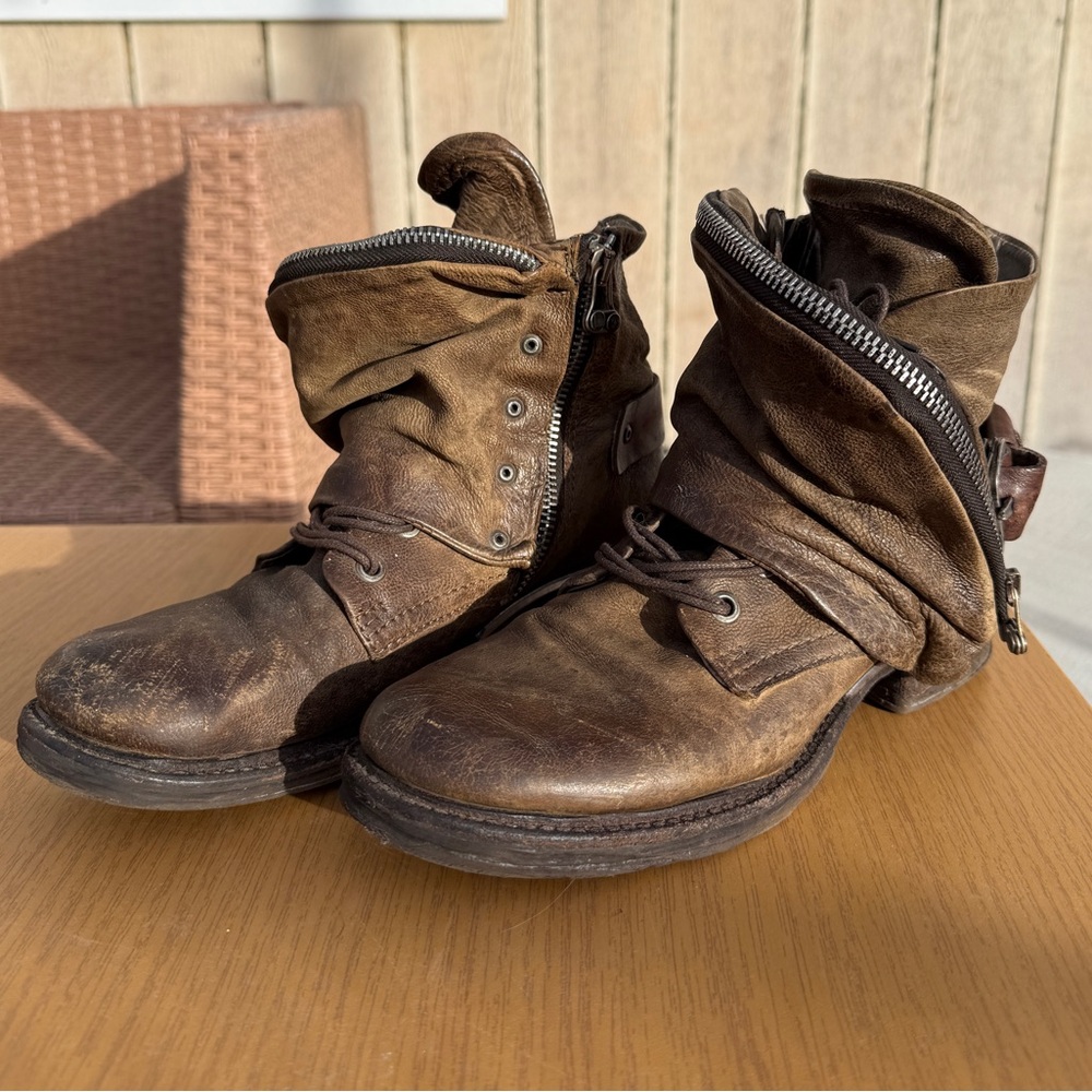 AS98 Green Booties Size 37
